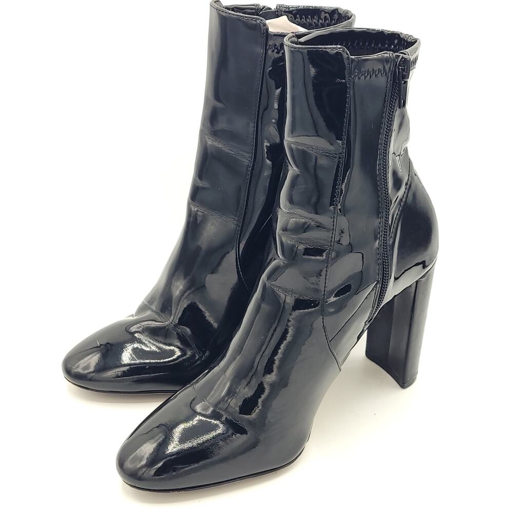 Aldo black ankle boots block heel women's size 7